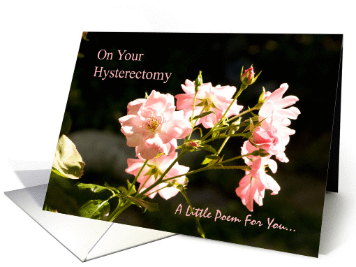 Hysterectomy Get Well Poem card (506899)