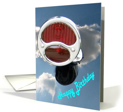 Birthday, Vintage Tail Light card (631707)