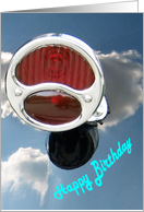 Birthday, Vintage Tail Light card