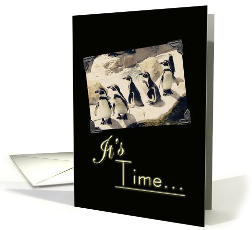 Penguin Suit Groomsman card (654406)