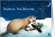 Brightest Yule Blessings card