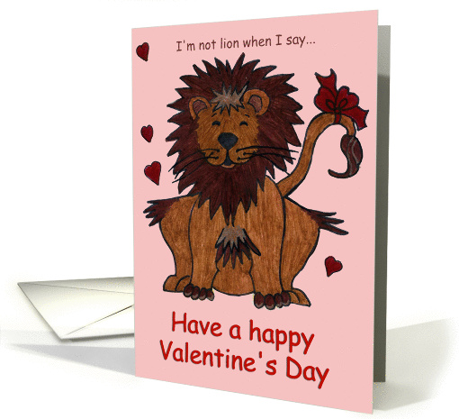 Valentine Lion card (353286)