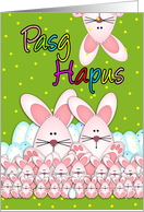 Pasg Hapus Welsh Language Happy Easter Card