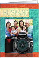 Husband Father’s Daywith a DSL Camera and Room for your Photograph card