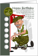 Golfer Birthday Greeting Card With Humor card