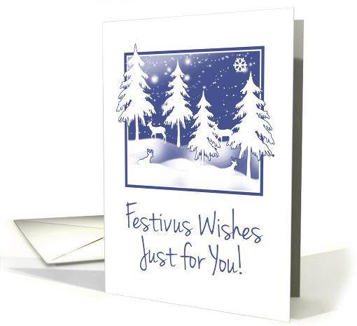 Winter Scenery Festivus card (1194626)