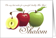 L’ Shanah Tova With Apples And Shalom card