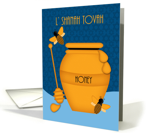 L' Shanah Tova With Honey And Honey Bees card (1297762)