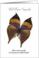 Suicide Sympathy With Butterfly card