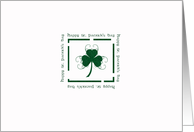 St. Patrick’s Day Card Elegant Simple card