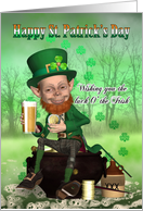 St. Patrick’s Day Card - With Leprechaun card