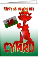 St. David’s Day Card - Welsh Dragon Welsh Flag card
