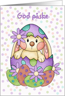 Danish Language Easter Card - God Paske card