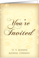 Business Blessing Invitation Card - You’re Invited Business Blessing card