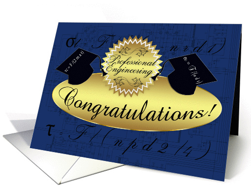 professional engineering congratulations - tensile stress rivets card
