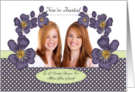 bridal shower greeting invitation photo Card