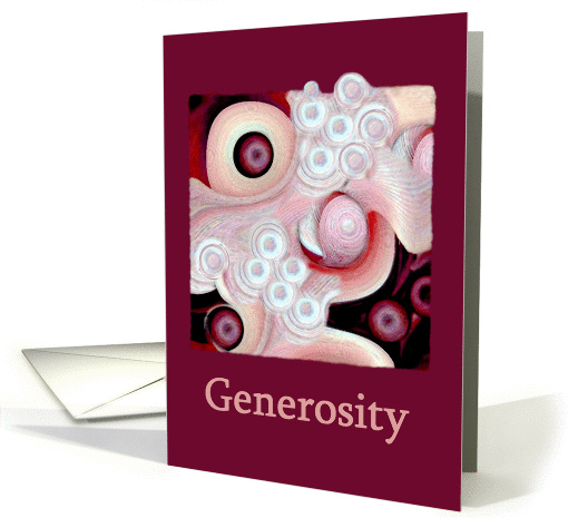 Generosity - Encouragement card (315260)