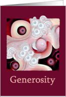 Generosity - Encouragement Card