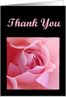 Thank You with Rose Covered Gift Box card