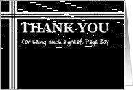 Thank You - Page Boy card