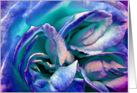 Blue Rose card