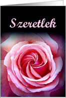 Szeretlek - I Love you - Hungarian card