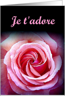 Je t’adore - I Love you - French card