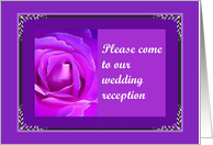 Wedding Reception Invitation card