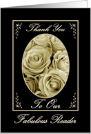 Thank You - Wedding Reader card