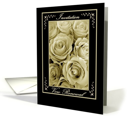 Vow Renewal Ceremony - INVITATION card (399753)