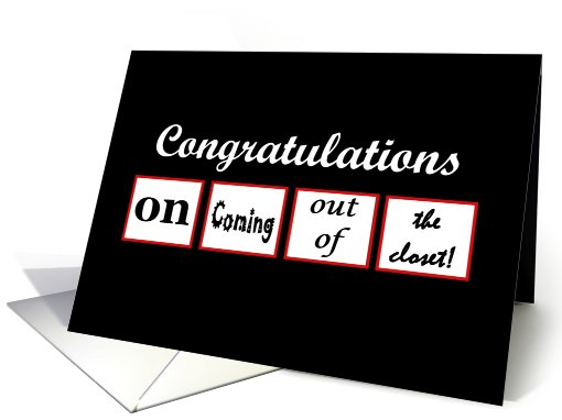Congratulations - Coming Out card (400496)