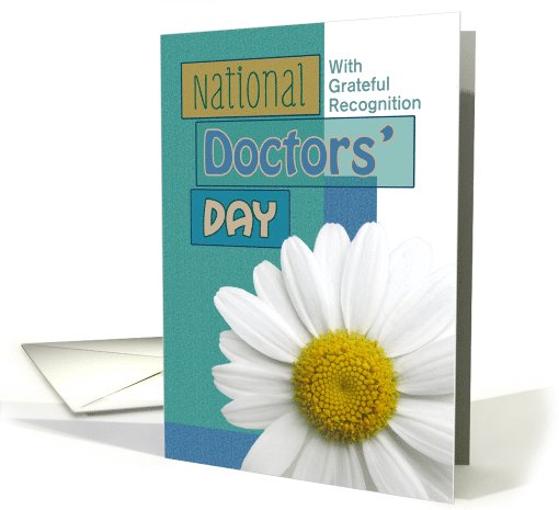 National Doctors' Day Blue Scrapbook Look with Daisy Custom card