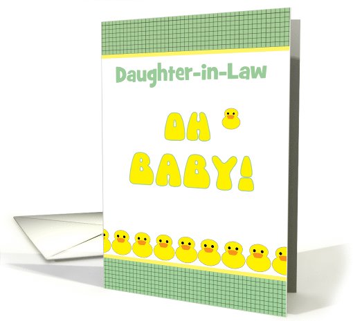 Daughter-in-Law Baby Shower Cute Yellow Duckies Customize... (1043805)