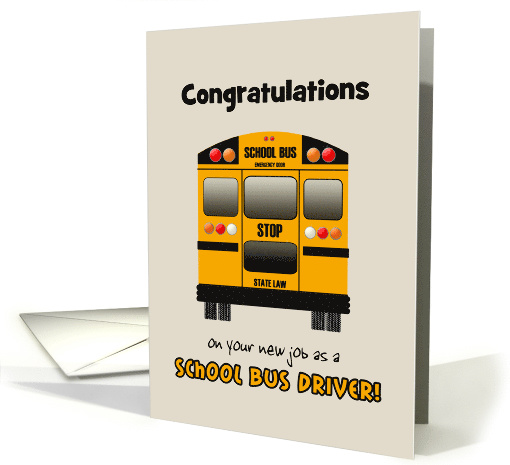 Congratulations New Job School Bus Driver Yellow School ... Congratulations New Job School Bus Driver Yellow School ...