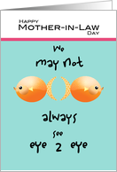 Mother-in-Law Day from Daughter-in-Law Goldfish Humor card