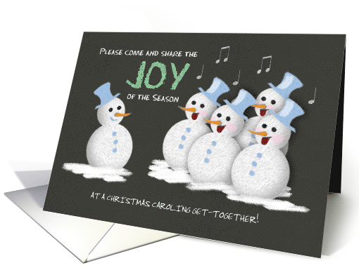 Christmas Caroling Invitation Joy of the Season Jolly... (1191674)