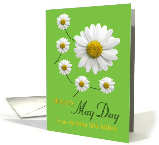 Happy May Day from Across the Miles Daisy Design on Spring Green card