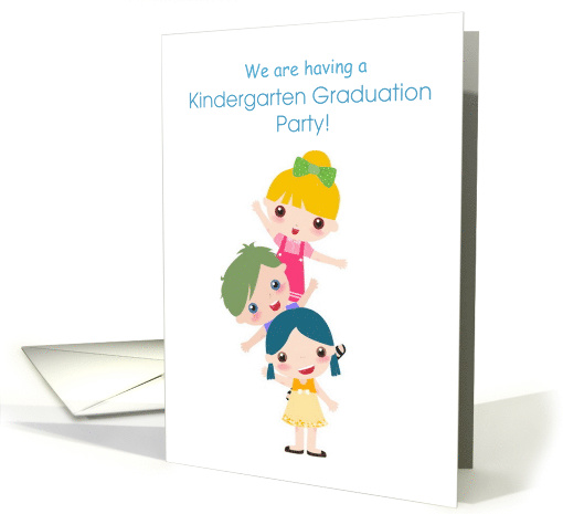 Kindergarten Graduation Party Invitation for Class Cute... (1360218)