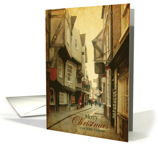 Merry Christmas The Shambles Street in York England card (1439434)