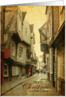 Merry Christmas The Shambles Street in York England card