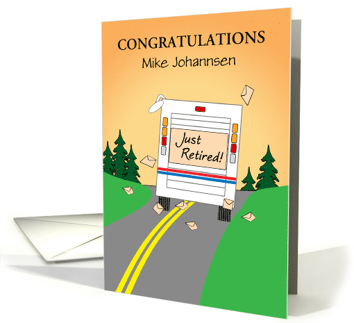 Congratulations Mail Carrier Retirement from Postal... (1483554)