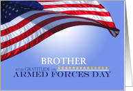 Brother Custom Armed Forces Day Honor Service Members American card