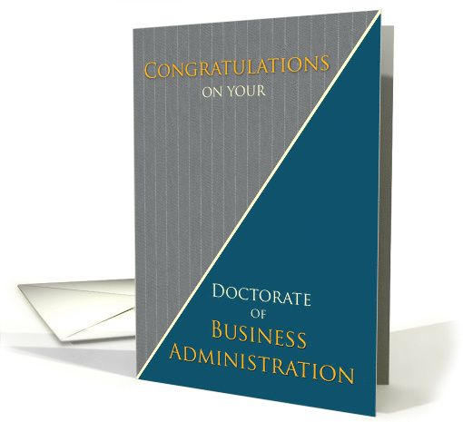 Graduation Congratulations Doctorate of Business Administration card