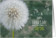 Step Dad Father’s Day Dandelion Wish and Flying Seeds card