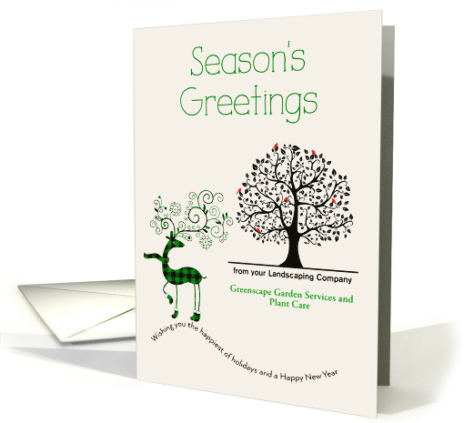Landscaping Business Custom Christmas Season's Greetings... (1643862)