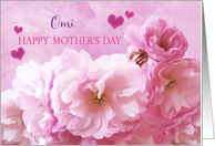 Omi Happy Mother’s Day Pink Cherry Blossoms card