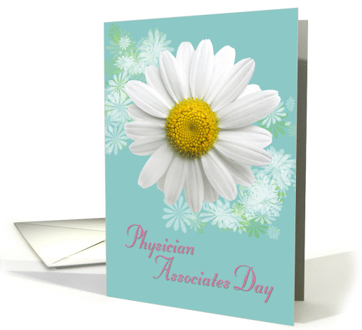 Physician Associates Day Aqua Daisy Floral card (1727640)