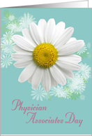 Physician Associates Day Aqua Daisy Floral card