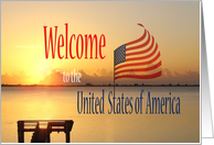 U.S.Citizenship Welcome a New Day in the United States of America card