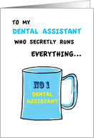 Dental Assistant recognition week. card